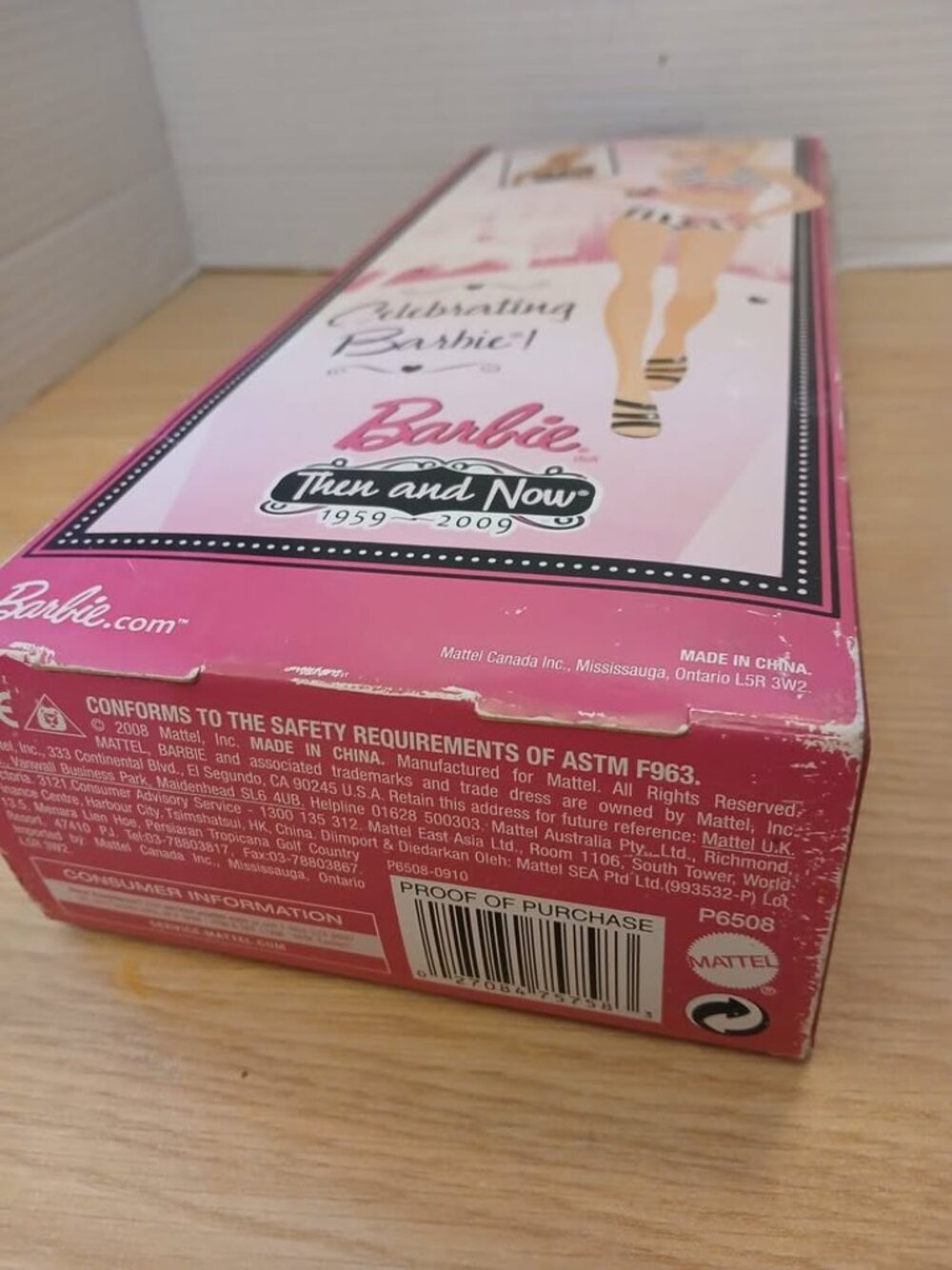 Barbie Then Now 1959-2009 Bathing Suit Zebra Pink Bikini  Doll - Picture 9 of 10